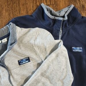 L.L. Bean Women’s | Set of 2 | Soft Cotton Rugby L/S shirt size small petite